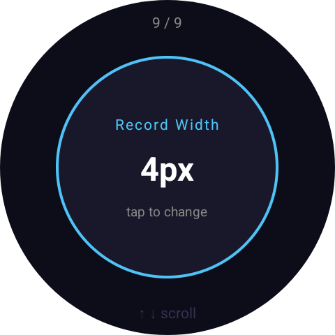 Record Width