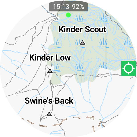 WristNav home map screen